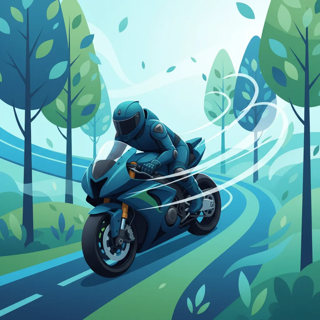 Wind Effects on Motorcycle Stability and Counter-Steering lesson overview image