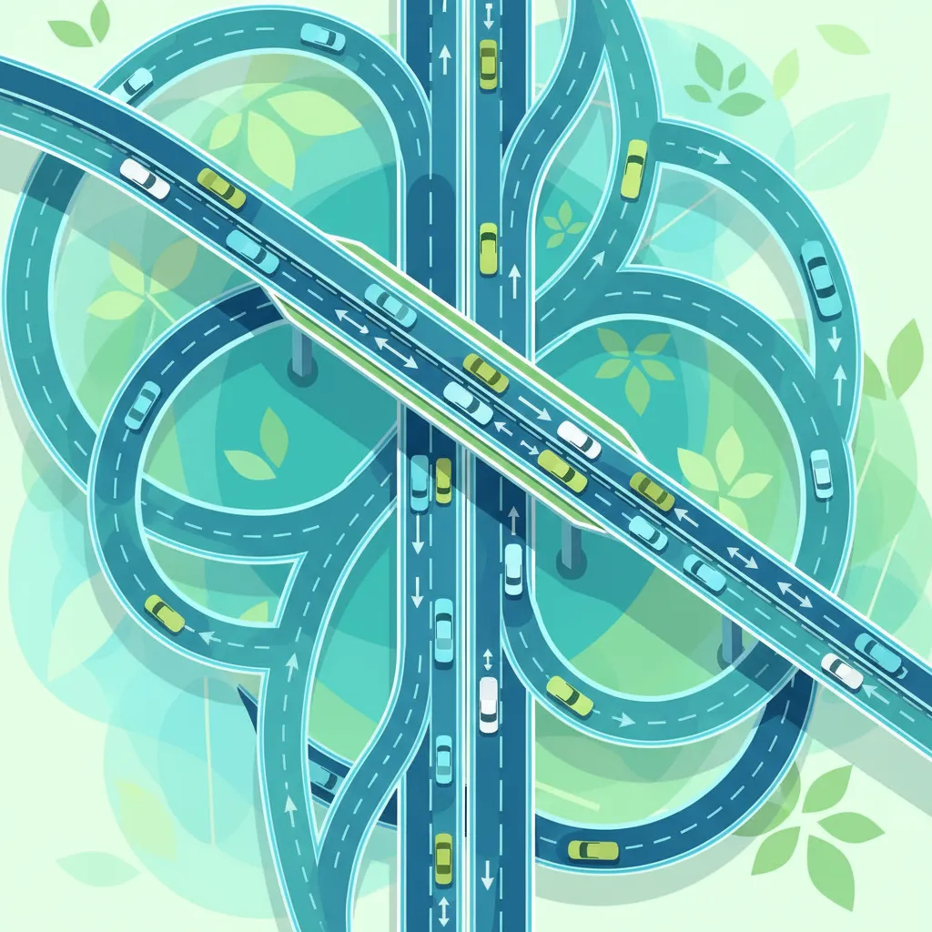 Complex Junctions, Multi-Lane Roundabouts, and Grade Separation lesson overview image