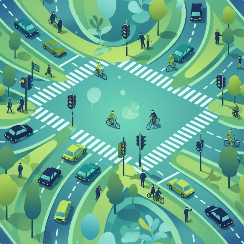 Urban Traffic Flow, Intersections, and Lane Discipline lesson image