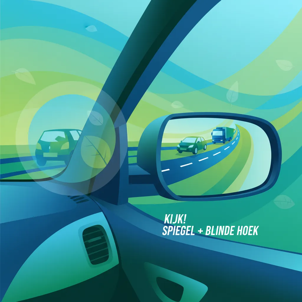 Använda speglar och kontrollera döda vinklar översiktsbild för lektionen