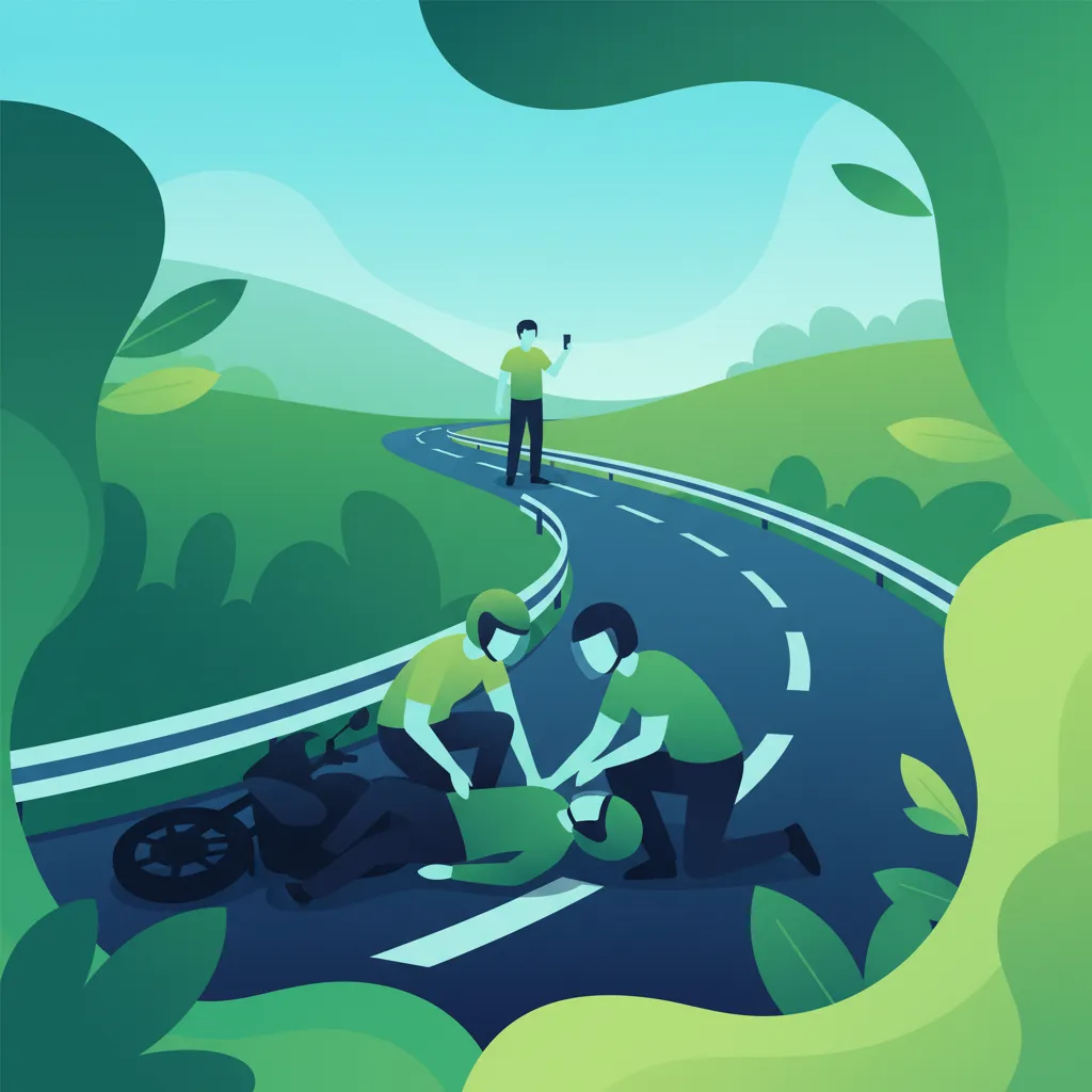 First Aid Basics for Motorcyclists and Bystanders lesson overview image