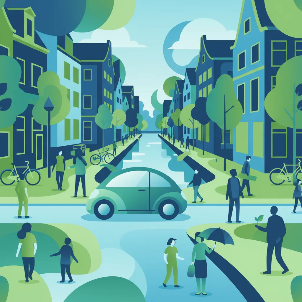 Urban Traffic and Pedestrian Zones lesson overview image