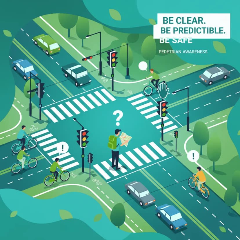 Pedestrian Awareness and Crossing Behavior driving theory lesson