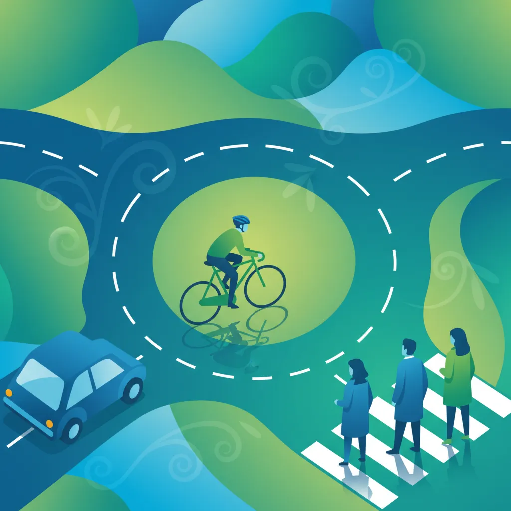 Intersections, Roundabouts, and Pedestrian Crossings lesson image