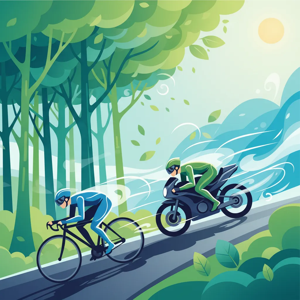 Vindeffekter på tvåhjulig stabilitet översiktsbild för lektionen