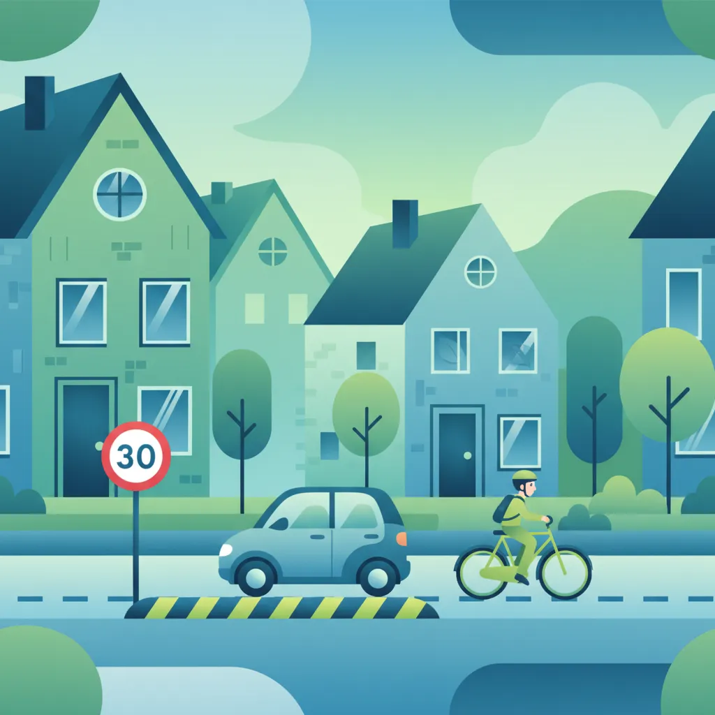 Residential Areas and Speed Calming lesson overview image