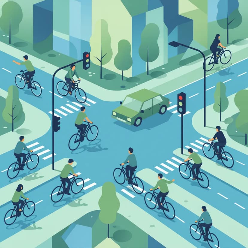 Cyclists and Bicycle Lanes lesson image