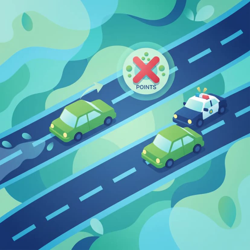 Consequences of Violations and Points System driving theory lesson