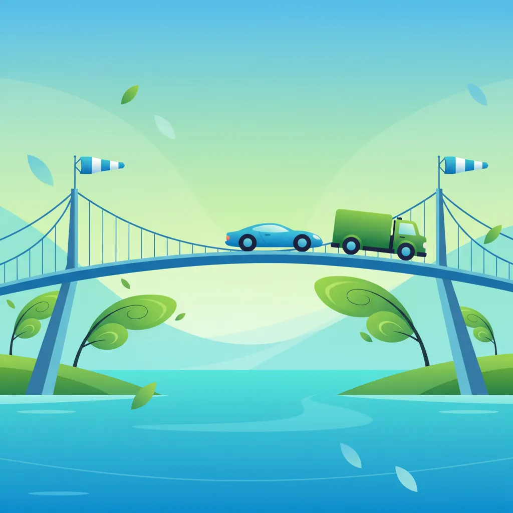 Mastering Driving in Strong Crosswinds on Swedish Bridges