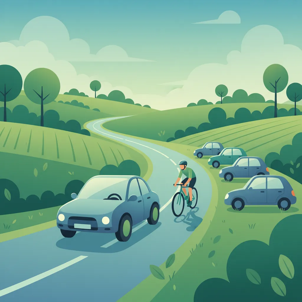 Safe Cyclist Overtaking in Narrow Lanes for Your Swedish Driving Theory Exam