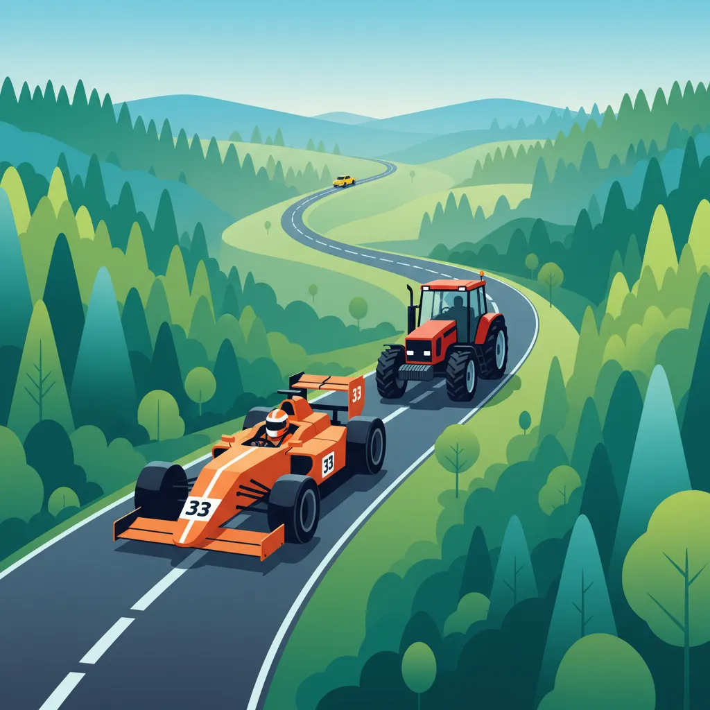 Omkörning på landsväg i Sverige: Bedömning av hastighet och avstånd Övningssession