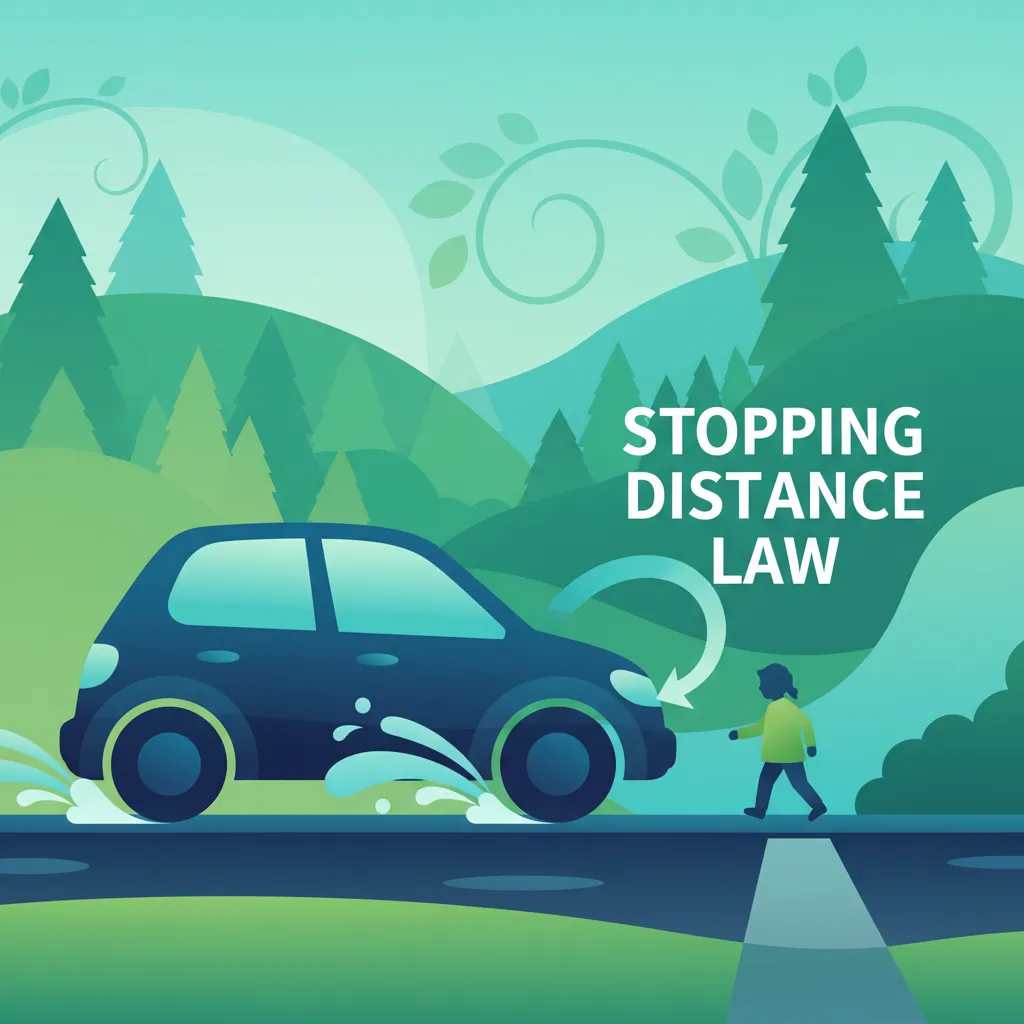 Swedish Driving Theory: Legal Responsibility & Safe Stopping Distance