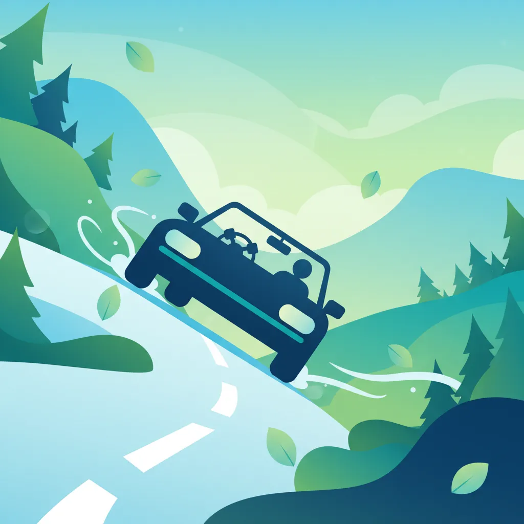 Skid Recovery on Icy Downhill Roads: Swedish Driving Theory Practice