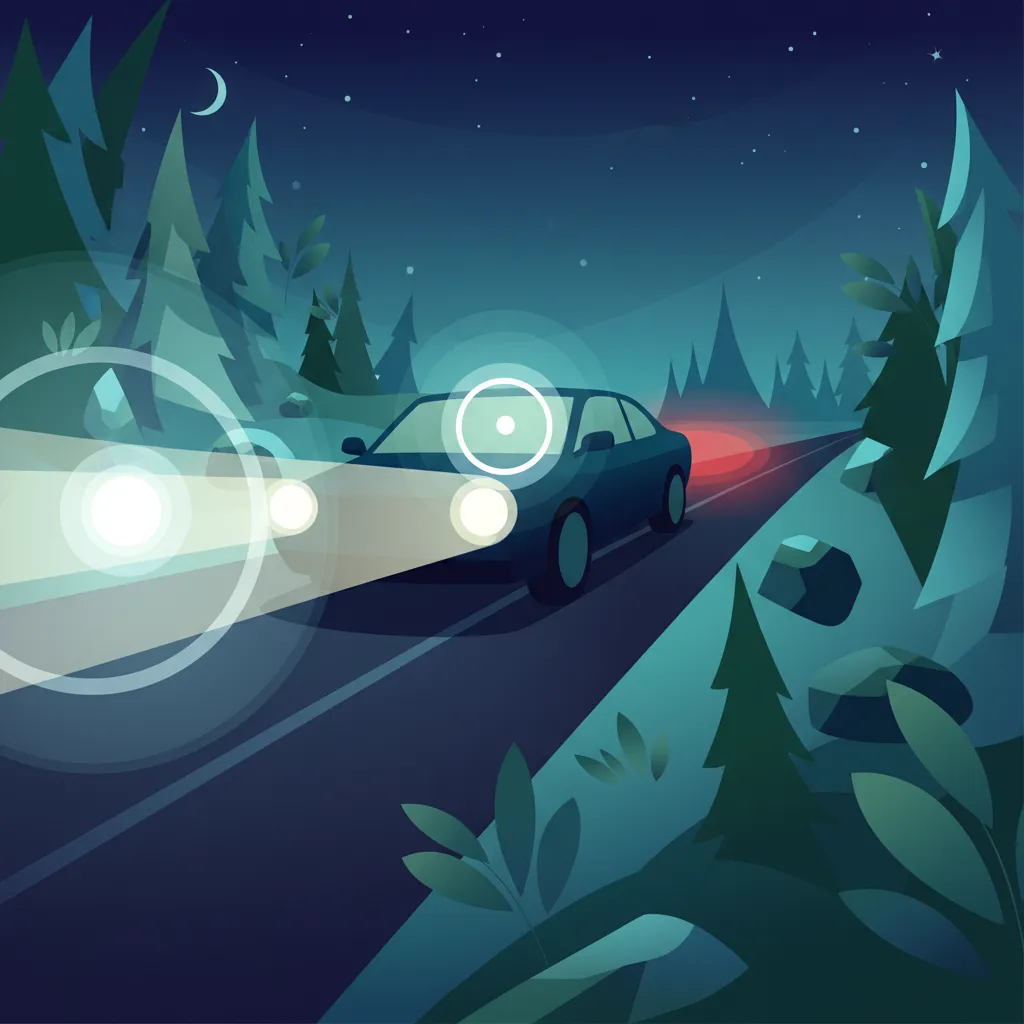 Darkness Driving: Headlights and Glare Management in Sweden