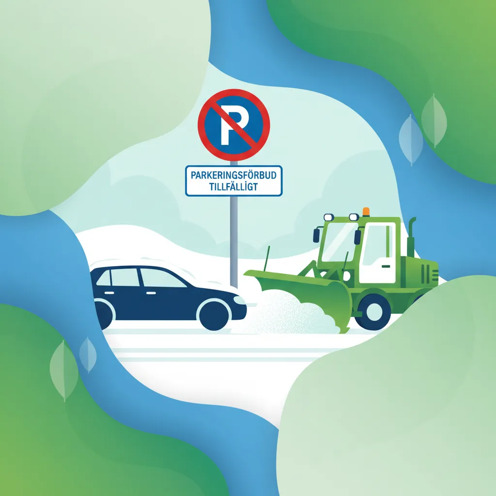 Swedish Winter Parking Rules: Snow Plough Routes & Clearances for Driving Exam