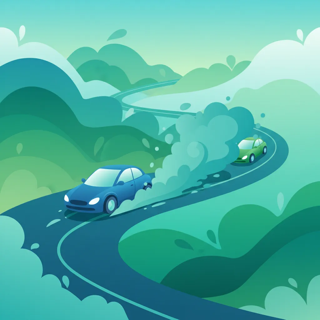 Practice Safe Following Distance in Slush & Melting Snow for the Swedish Driving Exam