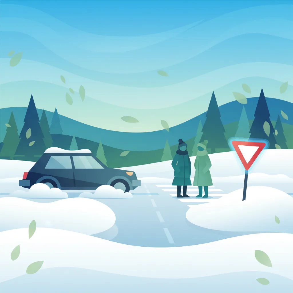 Navigating Hidden Road Markings in Swedish Winter