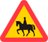 A18 - Warning for Horse Riders road sign