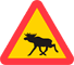 A19 - Warning for Animals road sign