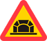 A26 - Warning for Tunnel road sign