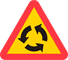 A30 - Warning for Roundabout road sign