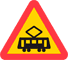 A37 - Warning for Tramway Crossing road sign