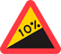 A4 - Warning for Steep Ascent road sign