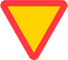 B1 - Yield to Traffic on the Crossing Road road sign