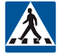 B3 - Pedestrian Crossing road sign