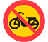 C11 - No Moped Class II road sign