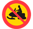 C13 - No Off-Road Motor Vehicles and Off-Road Trailers road sign