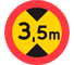 C17 - Maximum Vehicle Height road sign