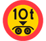C24 - Maximum Bogie Load road sign