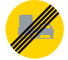 C30 - End of No Overtaking for Heavy Trucks road sign