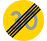 C32 - End of Temporary Speed Limit road sign