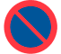 C35 - No Parking road sign