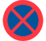 C39 - No Stopping or Parking road sign