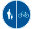 D7 - Separated Foot and Cycle Paths road sign