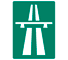E1 - Motorway road sign