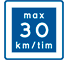 E11 - Recommended Lower Speed road sign