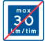 E12 - End of Recommended Lower Speed road sign