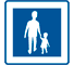E7 - Pedestrian Street road sign