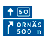 F4 - Advance Exit Direction Sign road sign