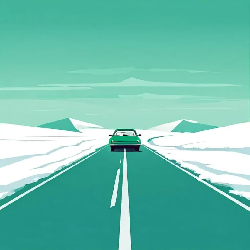 Driving in Snow: Maintaining Orientation and Safe Following Distances