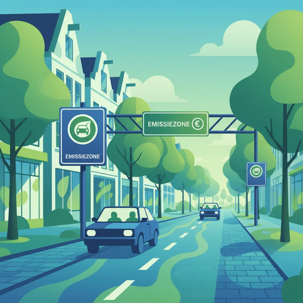 Utsläppszoner och miljöskyltar översiktsbild för lektionen