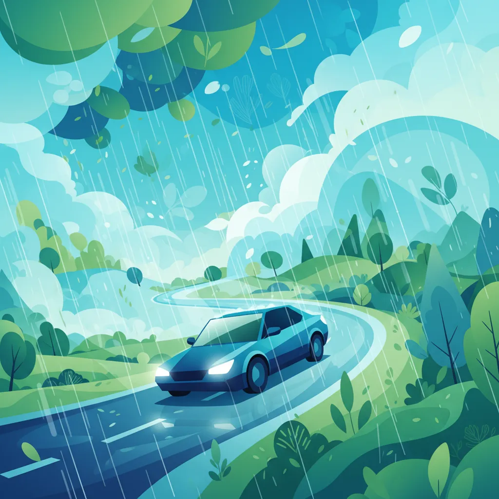 Hastighetsanpassning vid väderförhållanden översiktsbild för lektionen