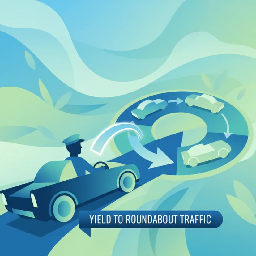 Roundabout Priority and Safe Entry for Swedish Roads